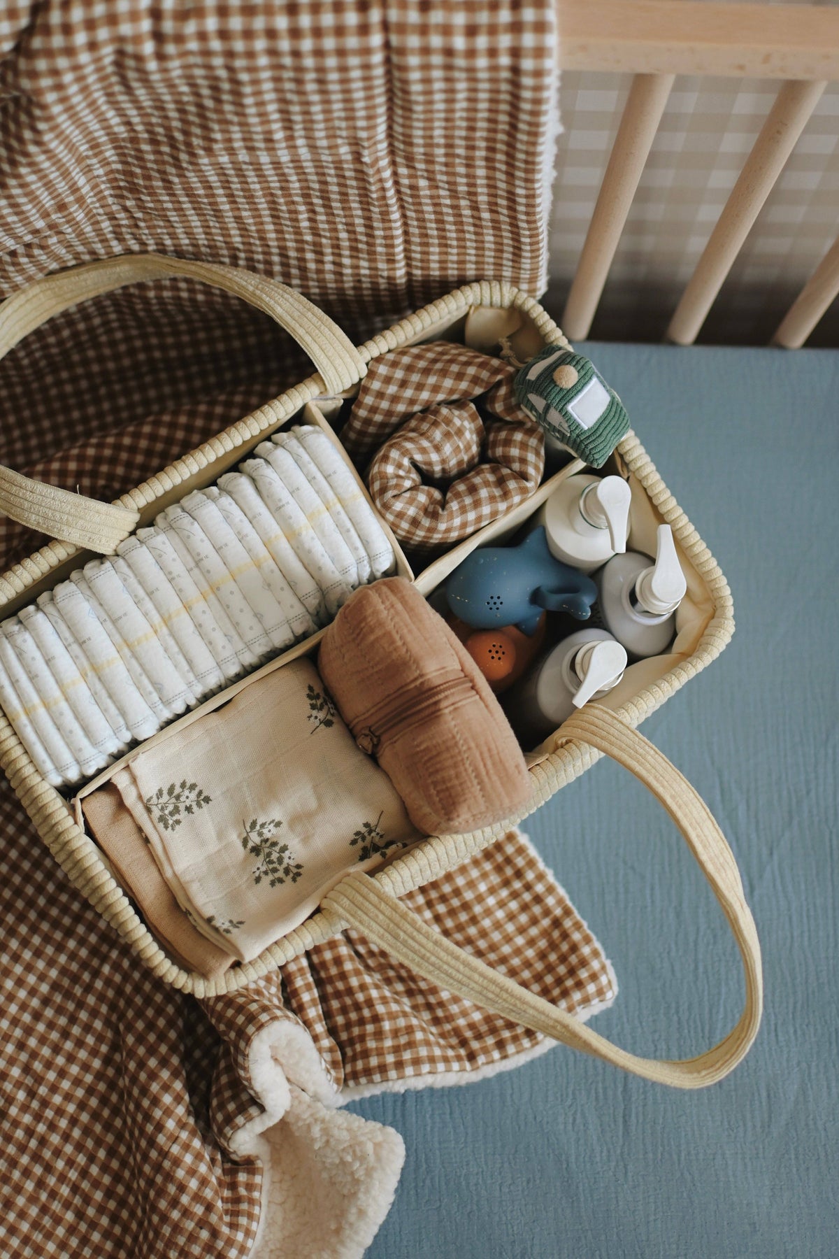 NR MINIKA DIAPER CADDY | CREAM