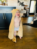 NR HOODED BEAR TOWEL | 36x36 | HARVEST