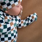 NR PIP + PHEE BAMBOO FOOTED SLEEPER | CAFE FLORAL | NEWBORN