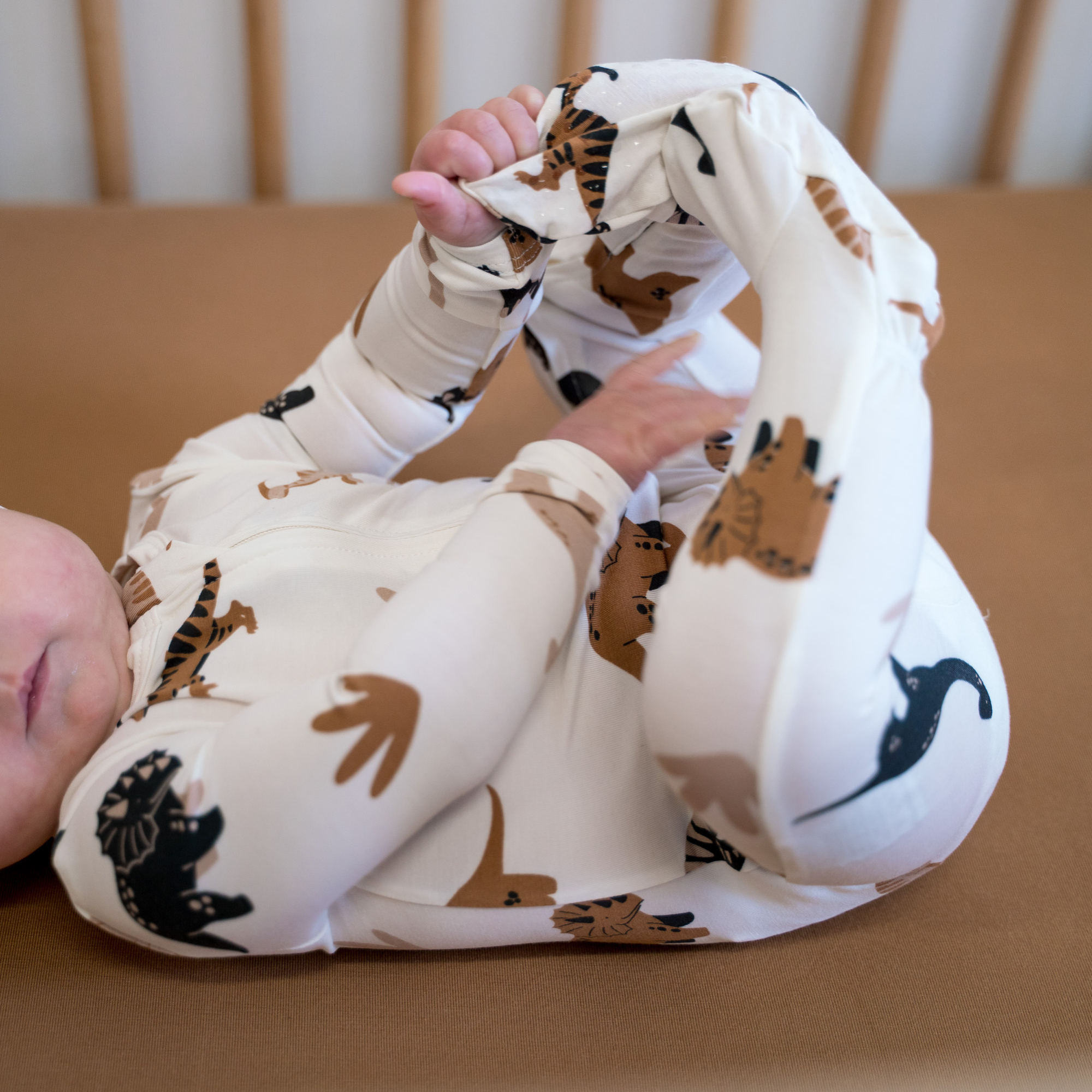 NR PIP + PHEE BAMBOO FOOTED SLEEPER | CAFE FLORAL | NEWBORN
