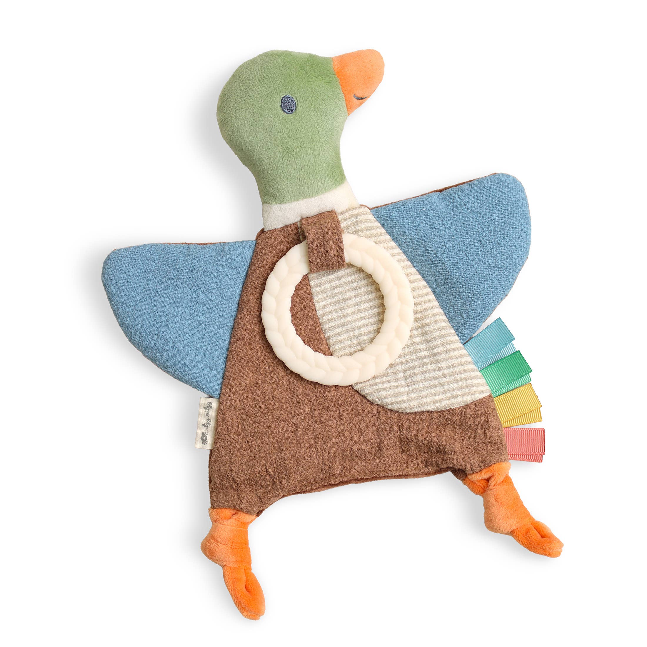 NR BITZY CRINKLE SENSORY TOY TEETHER | MALLARD