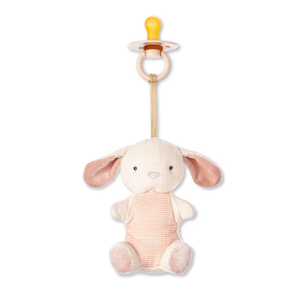 NR BITZY PAL NATURAL PACIFIER PLUSH | GOOSE