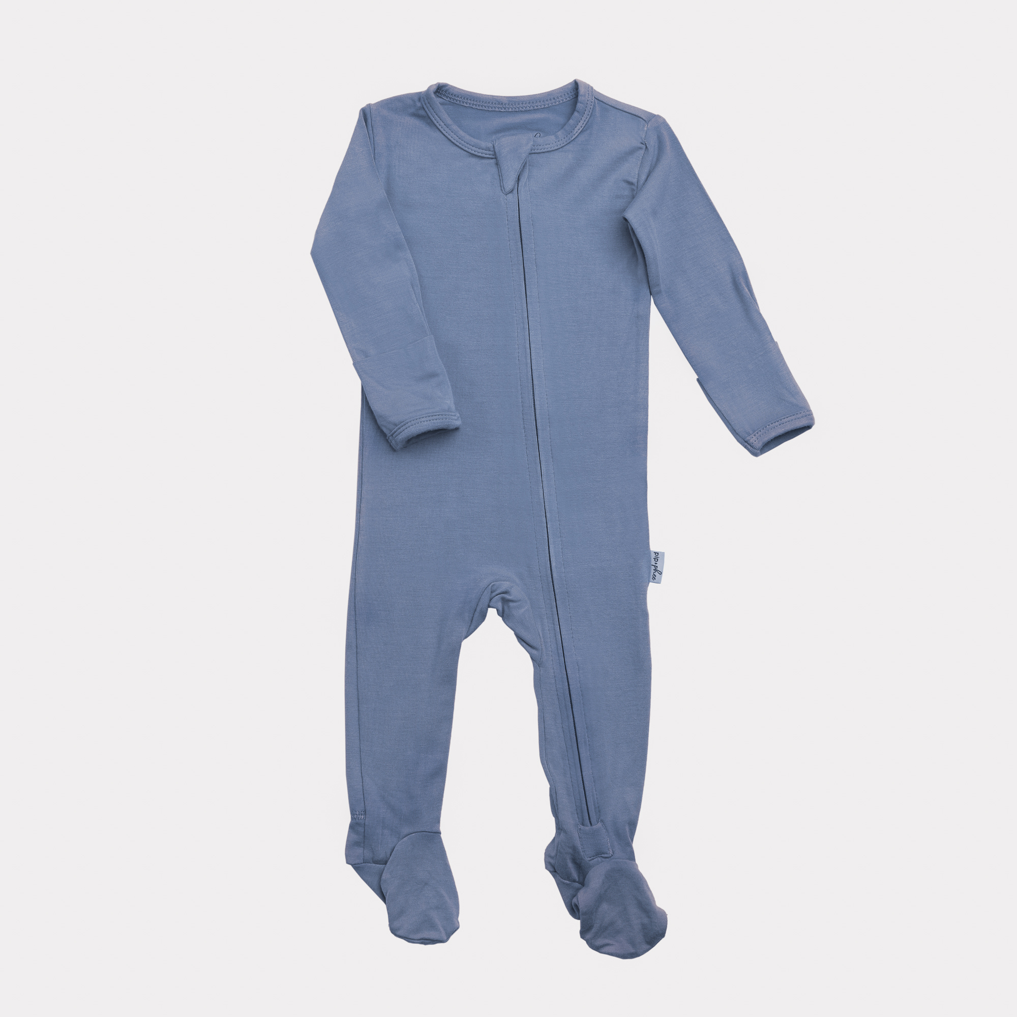 NR PIP + PHEE BAMBOO FOOTED SLEEPER | CRANBERRY | 0-3 M