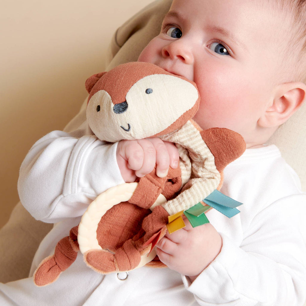 NR BITZY CRINKLE SENSORY TOY TEETHER | MALLARD