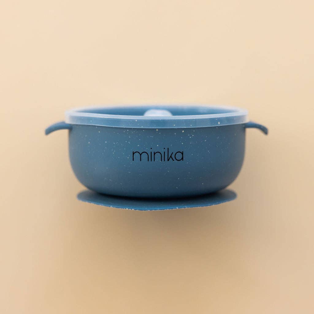 NR MINIKA SILICONE BOWL + LID | INDIGO