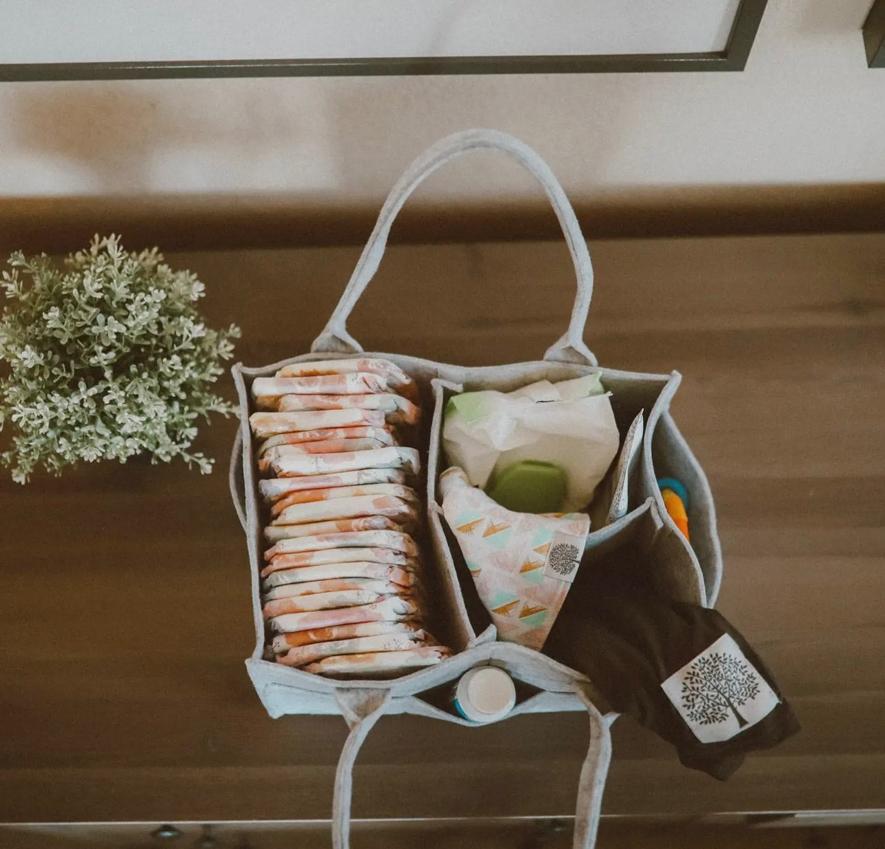NR DIAPER CADDY | GREY