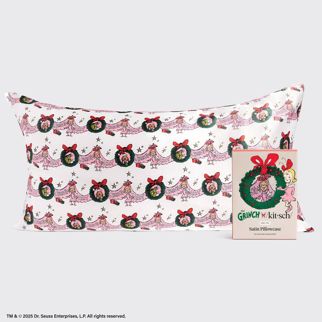 NR GRINCH X KITSCH SATIN PILLOWCASE | KING