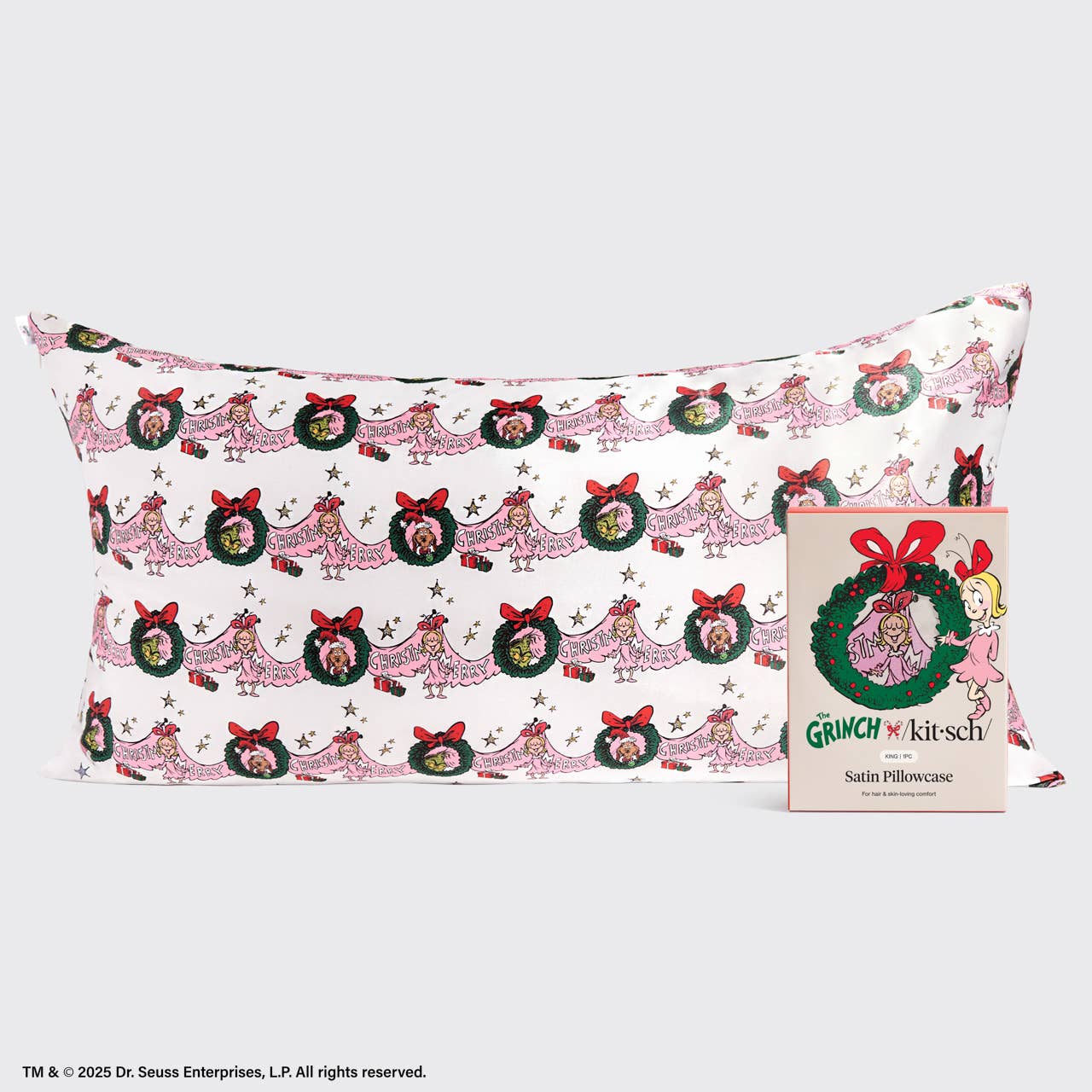 NR GRINCH X KITSCH SATIN PILLOWCASE | KING
