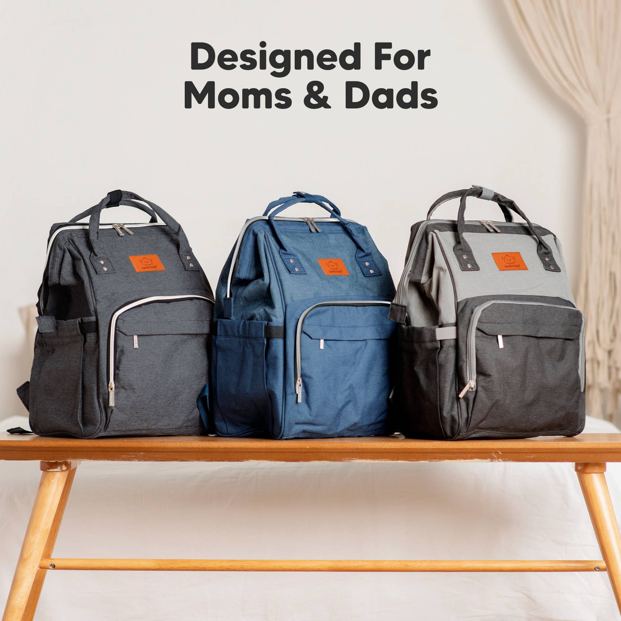 NR KEABABIES DIAPER BAG BACK PACK | RUSTIC RED