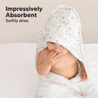 NR KEABABIES LUXE HOODED TOWEL | 35x35 | WILDFLOWERS