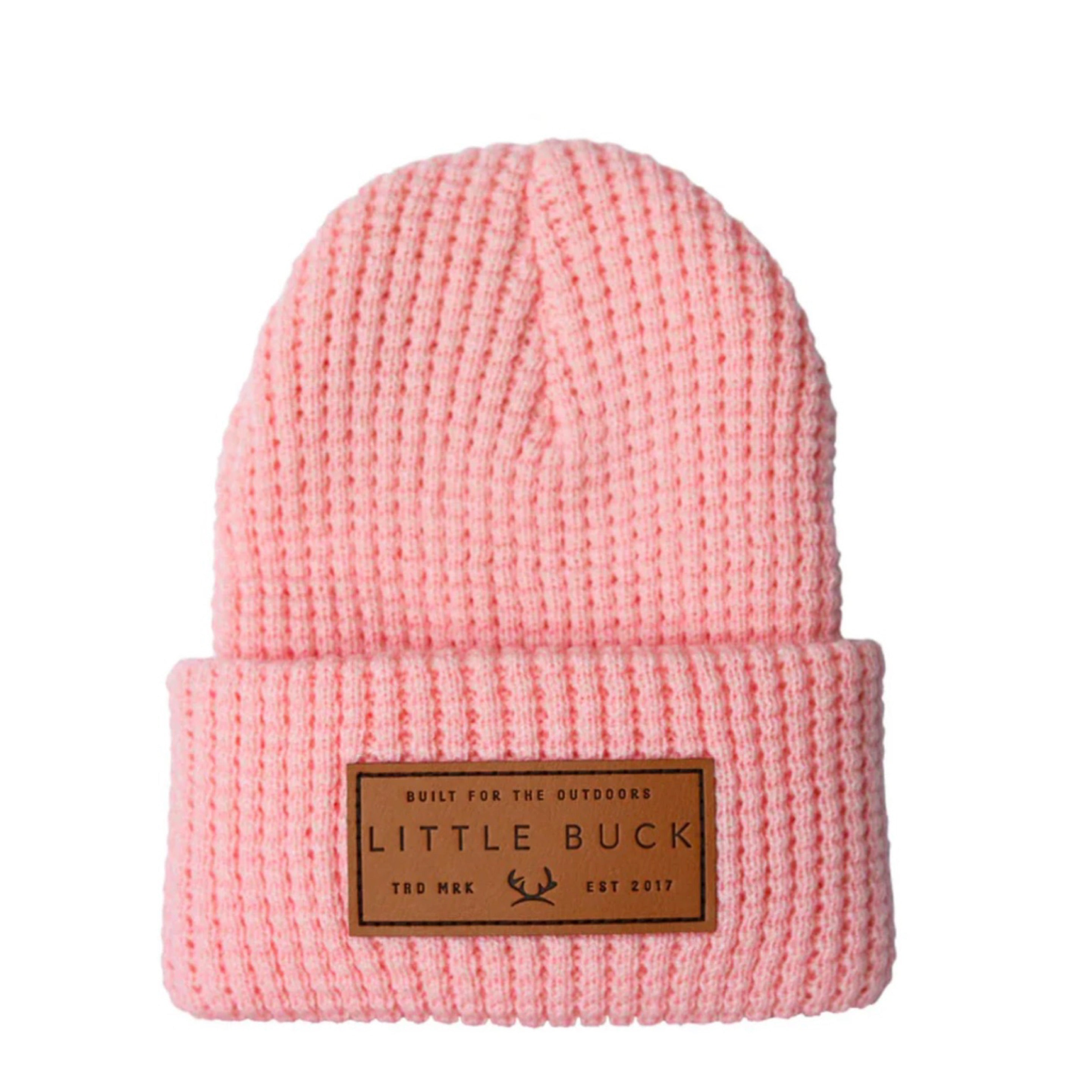 NR LITTLE BUCK WAFFLE CABIN BEANIE | CORAL