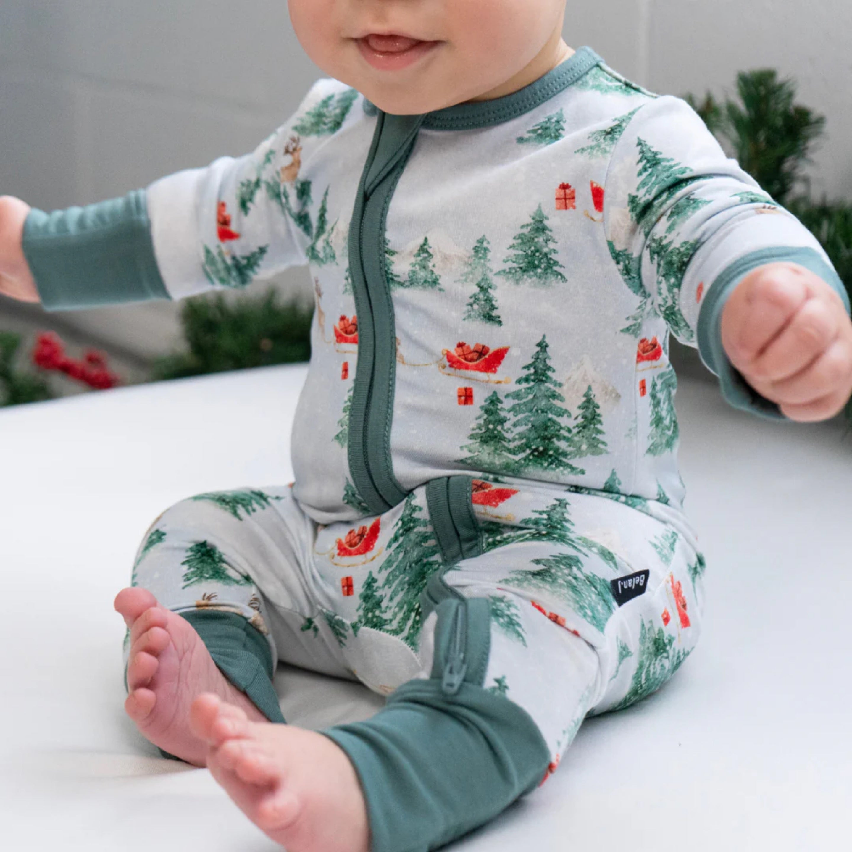 NR FOOTLESS ZIPPER SLEEPER | SLEIGH RIDE | BELAN J