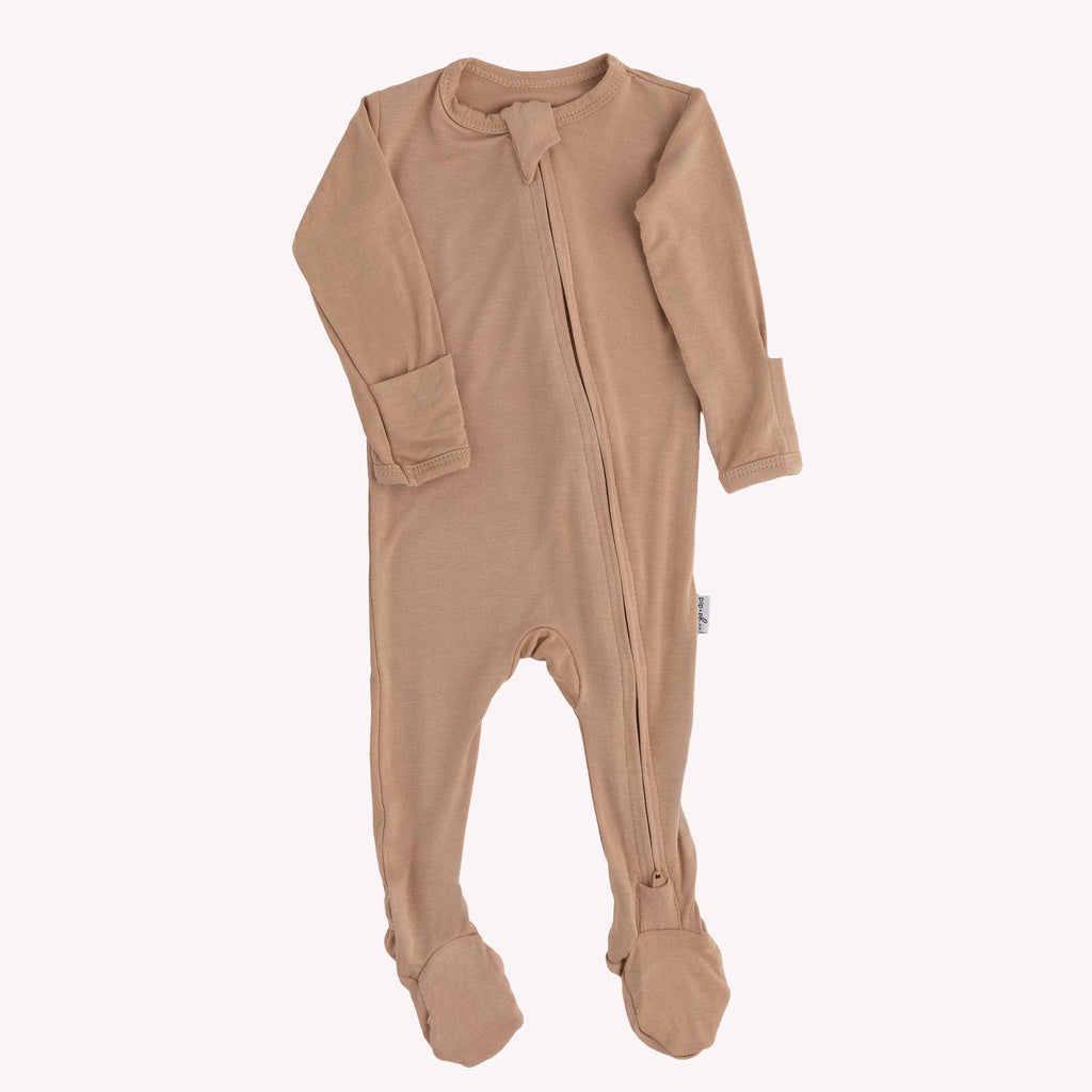 NR PIP + PHEE BAMBOO FOOTED SLEEPER | CRANBERRY | 0-3 M