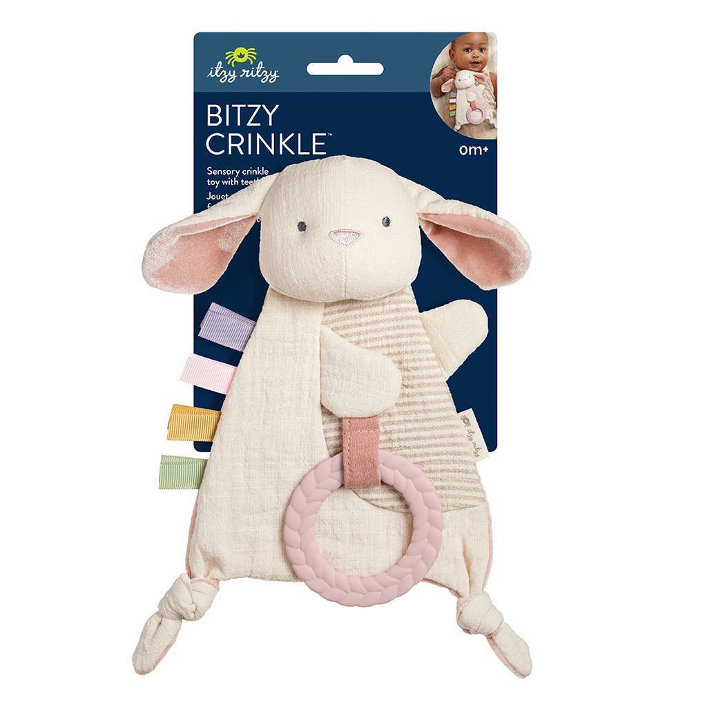 NR BITZY CRINKLE SENSORY TOY TEETHER | MALLARD