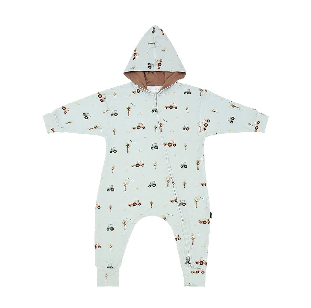 NR BELAN J BAGGY HOODIE ZIPPER JUMPSUIT | TRACTOR