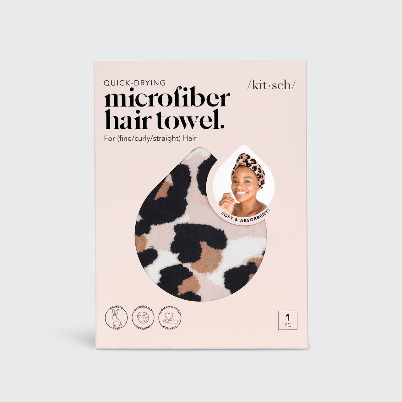 NR KITSCH QUICK DRY HAIR TOWEL