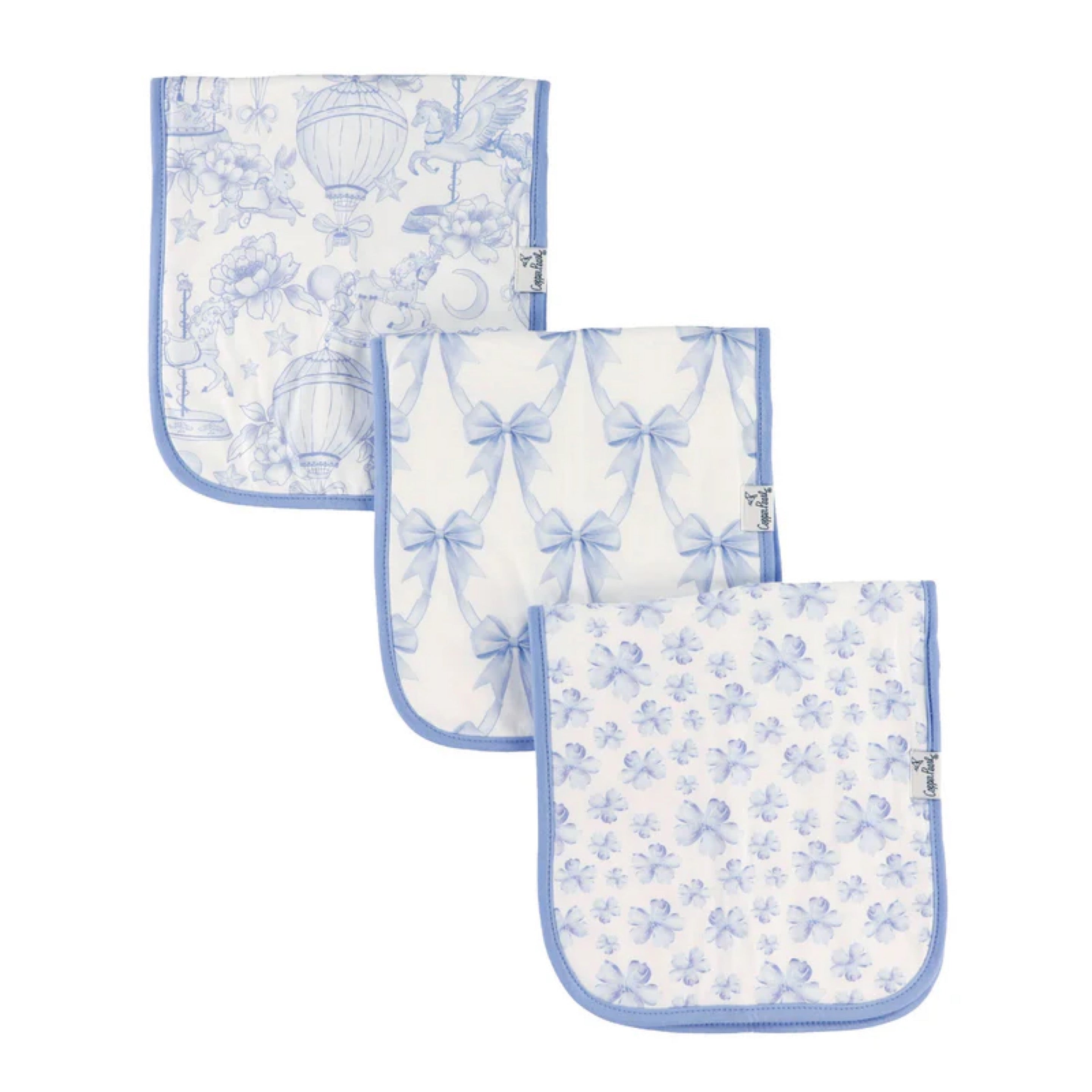 NR COPPER PEARL BURP CLOTH SET | VINTAGE CARNIVAL