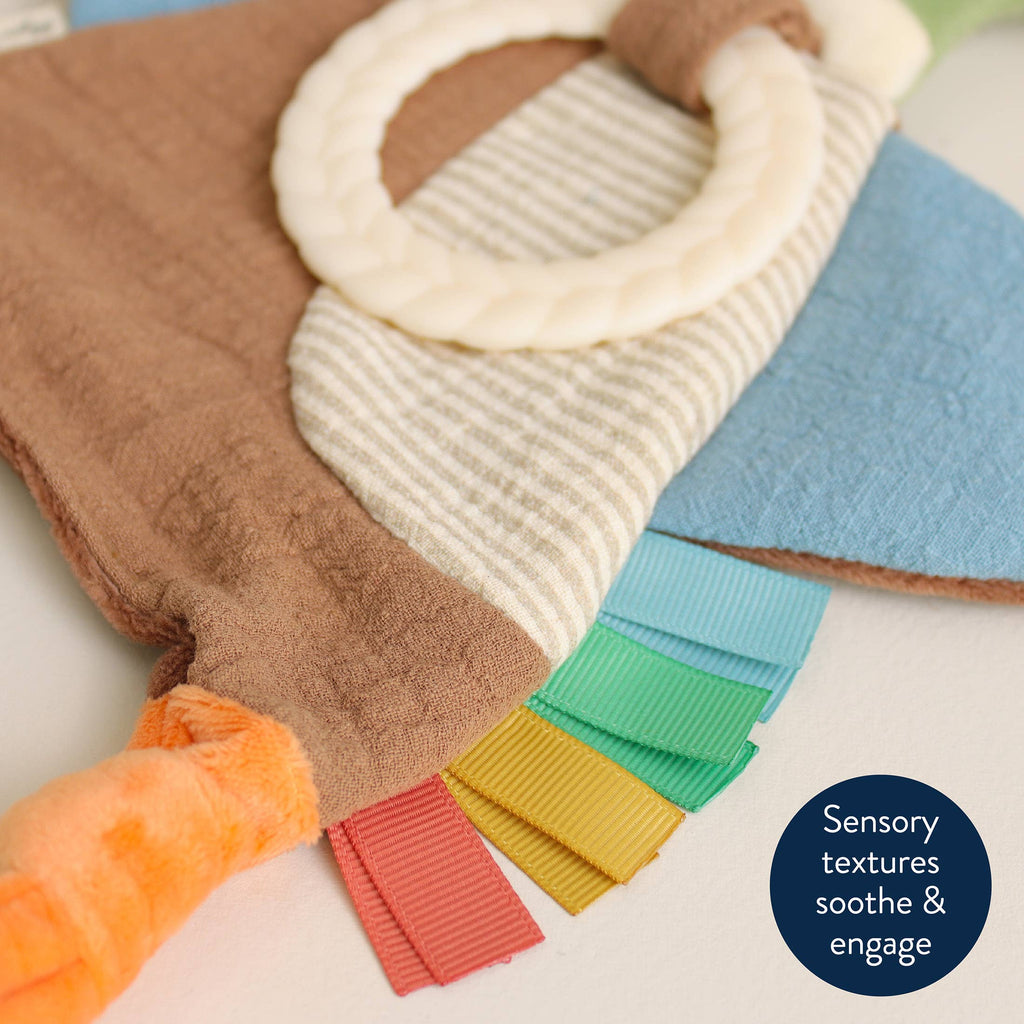 NR BITZY CRINKLE SENSORY TOY TEETHER | MALLARD