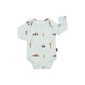 NR BELAN J LONG SLEEVE ONESIE | TRACTORS