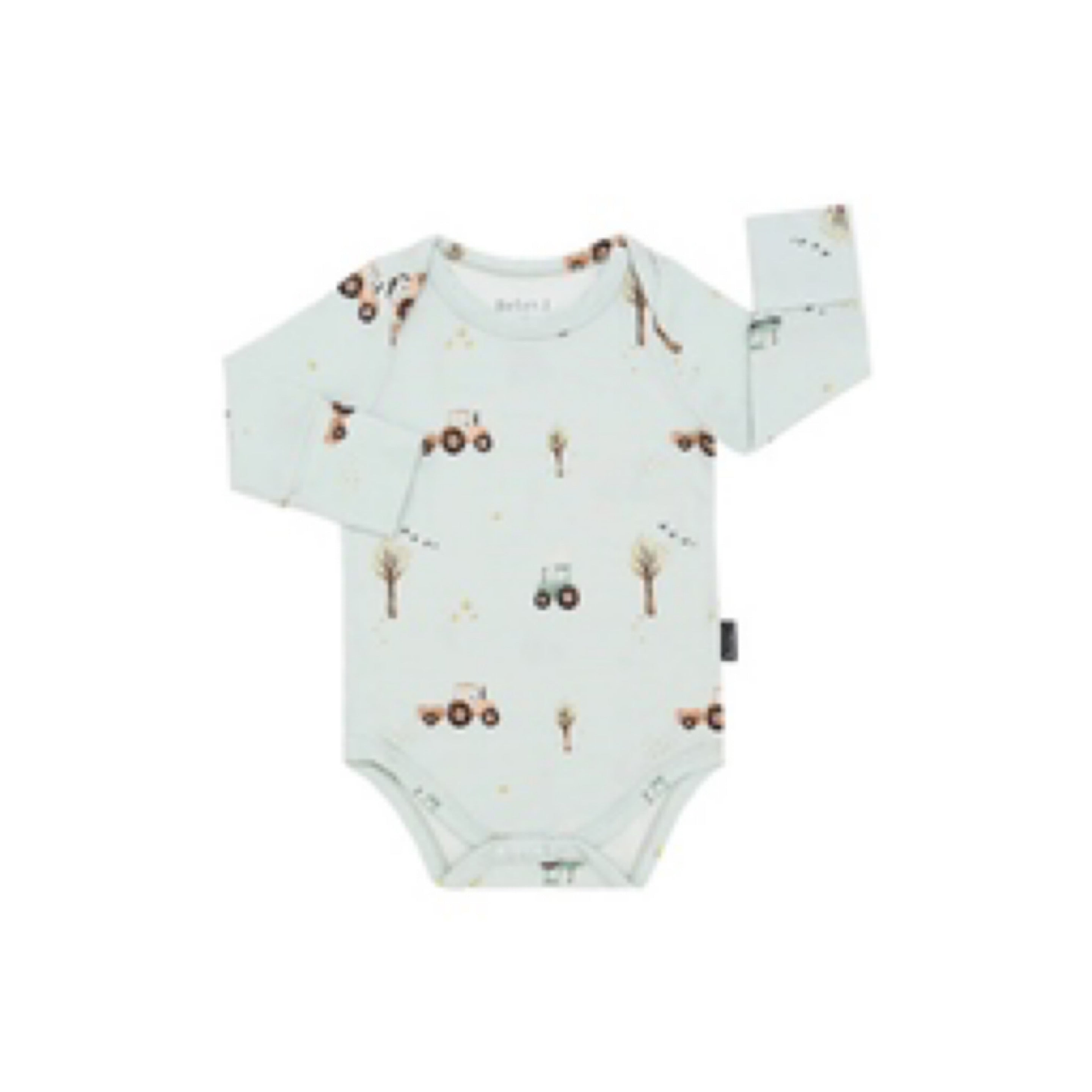 NR BELAN J LONG SLEEVE ONESIE | TRACTORS