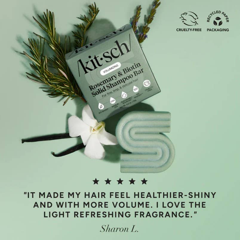 NR KITSCH SHAMPOO CONDITIONER BAR COMBO | ROSEMARY AND BIOTIN VOLUMIZING