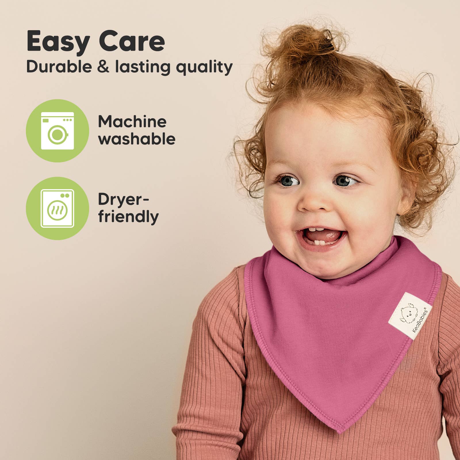NR KEABABIES BABY BANDANA BIBS | 8-PACK | LILAC