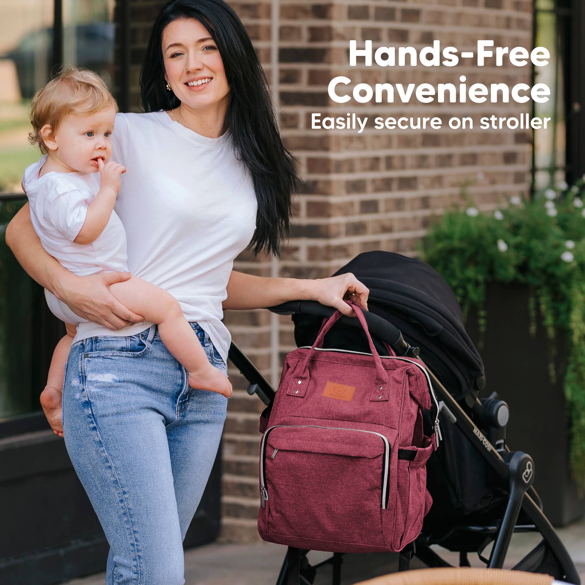 NR KEABABIES DIAPER BAG BACK PACK | RUSTIC RED