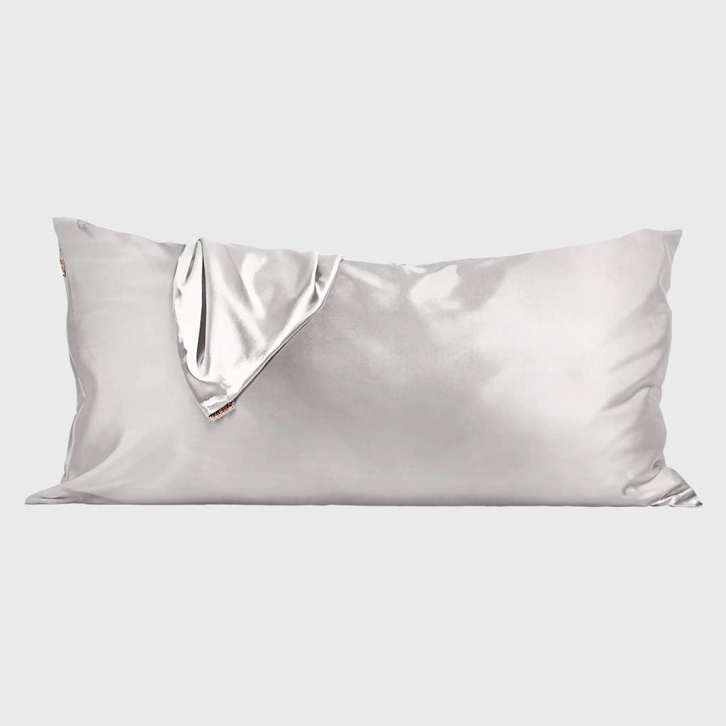 NR KITSCH KING SATIN PILLOWCASE | SILVER