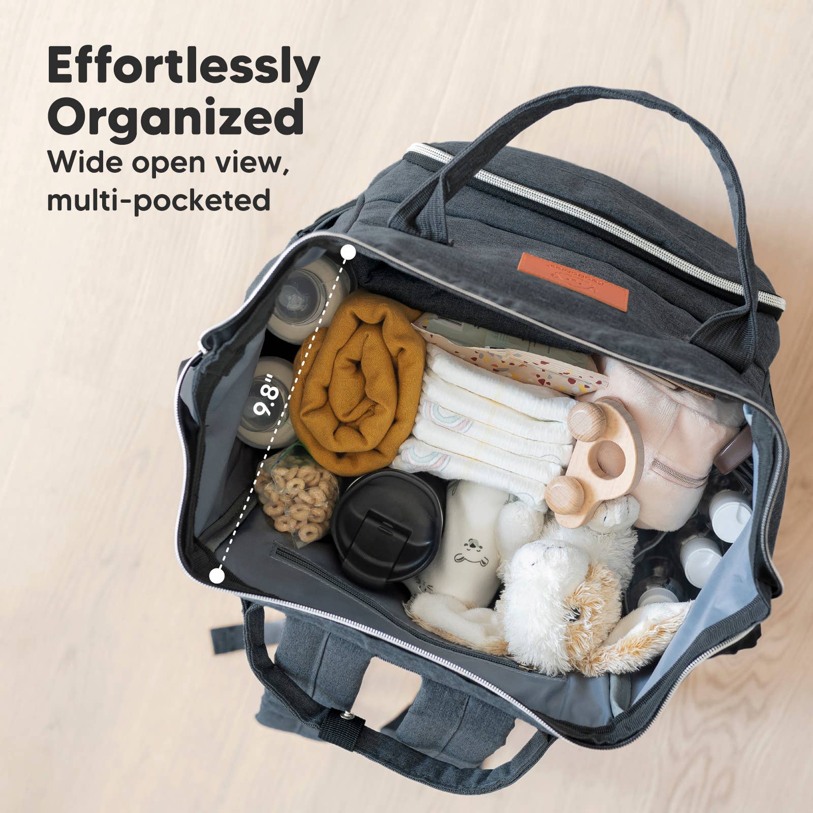 NR KEABABIES DIAPER BAG BACK PACK | MYSTIC GRAY