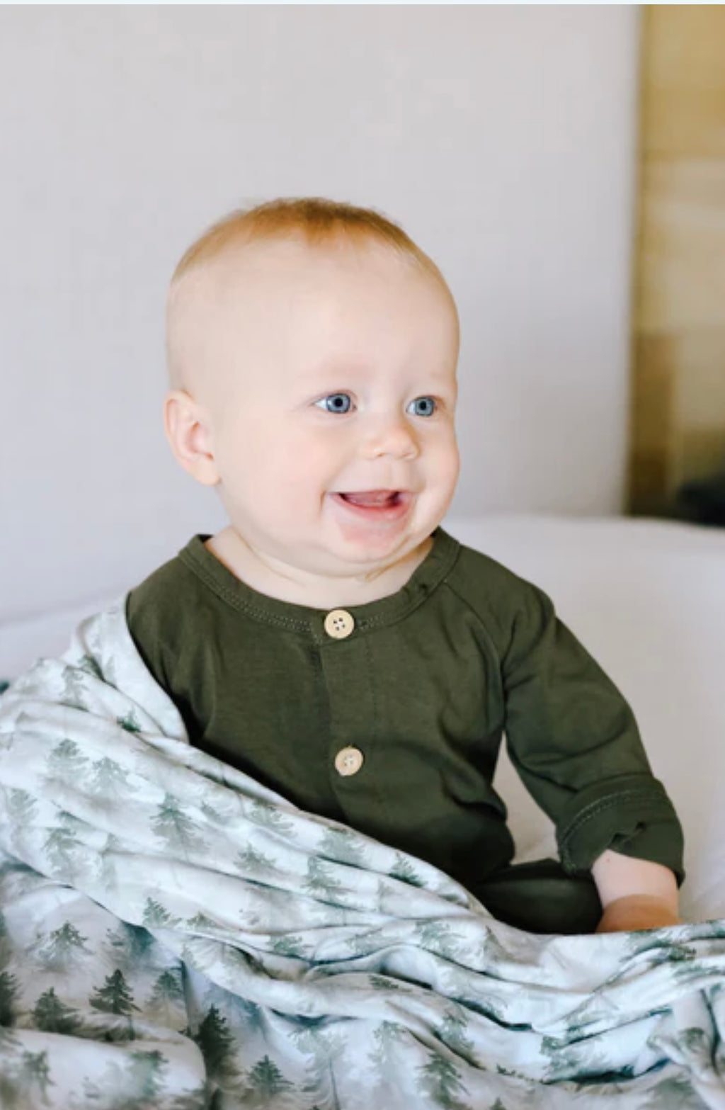 NR COPPER PEARL SWADDLE BLANKET | EVERGREEN
