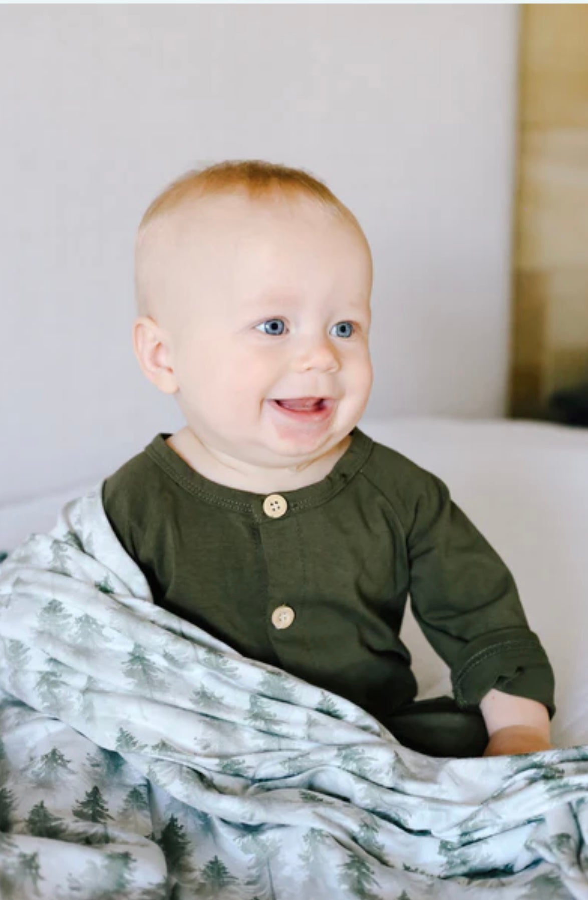 NR COPPER PEARL SWADDLE BLANKET | EVERGREEN