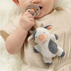 NR BITZY PAL NATURAL PACIFIER PLUSH | COW