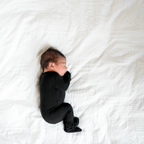 NR PIP + PHEE BAMBOO FOOTED SLEEPER | NIGHT BLACK | 0-3 M