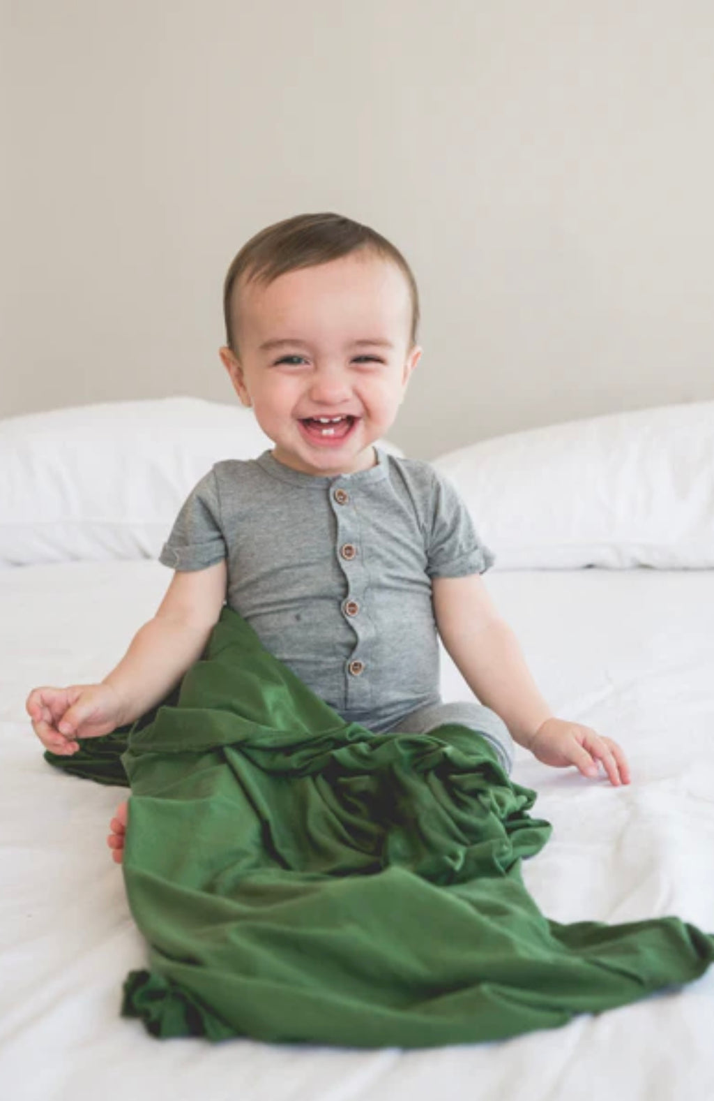 NR COPPER PEARL SWADDLE BLANKET | ALDER GREEN