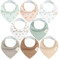 NR KEABABIES BABY BANDANA BIBS | 8-PACK | ROARSOME