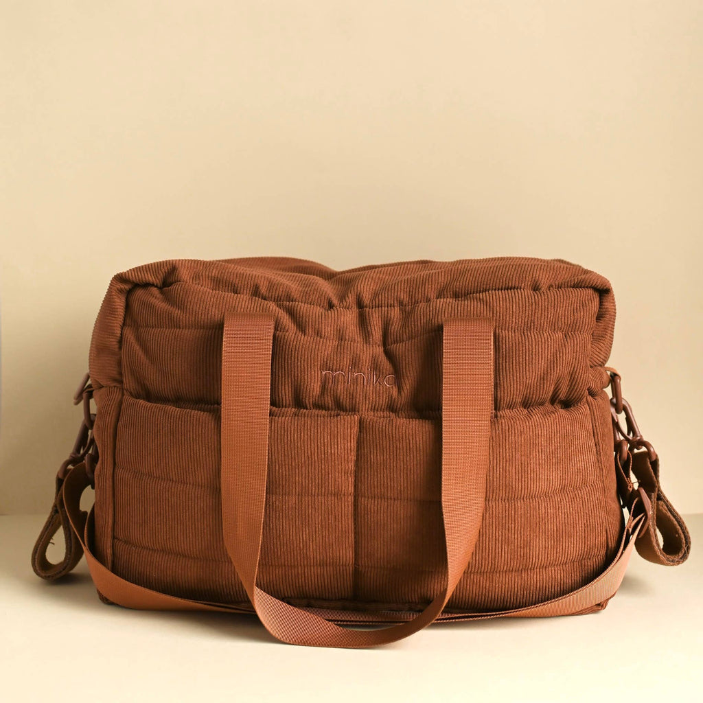 NR MINIKA DIAPER BAG | CORDUROY RUST