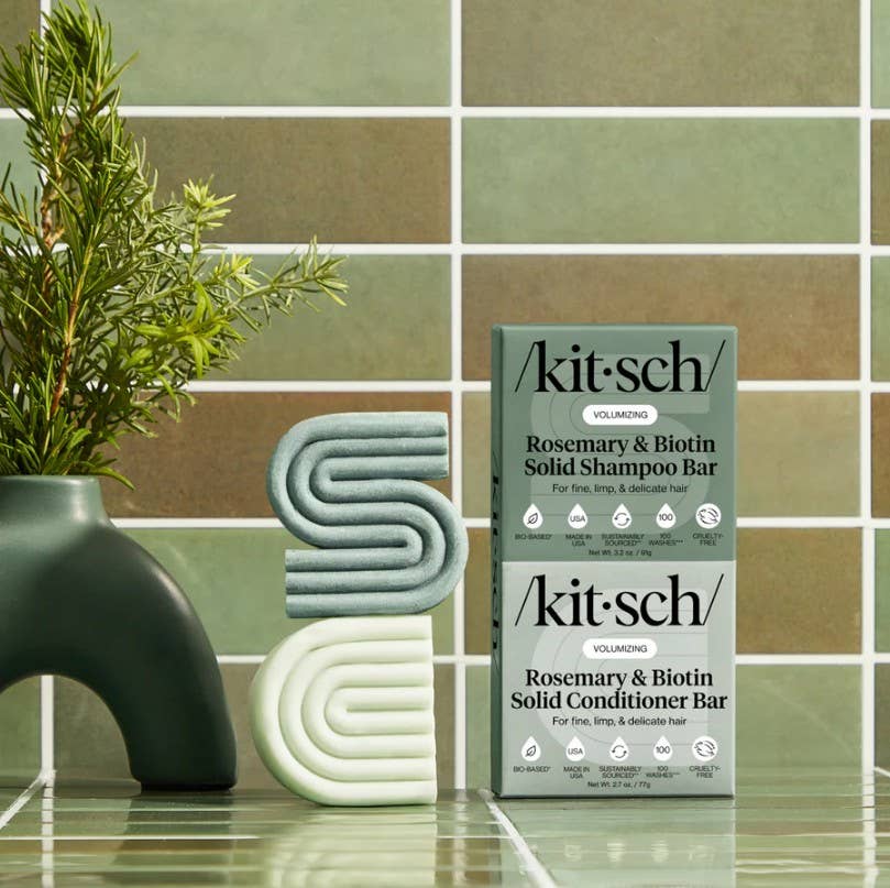 NR KITSCH SHAMPOO CONDITIONER BAR COMBO | ROSEMARY AND BIOTIN VOLUMIZING