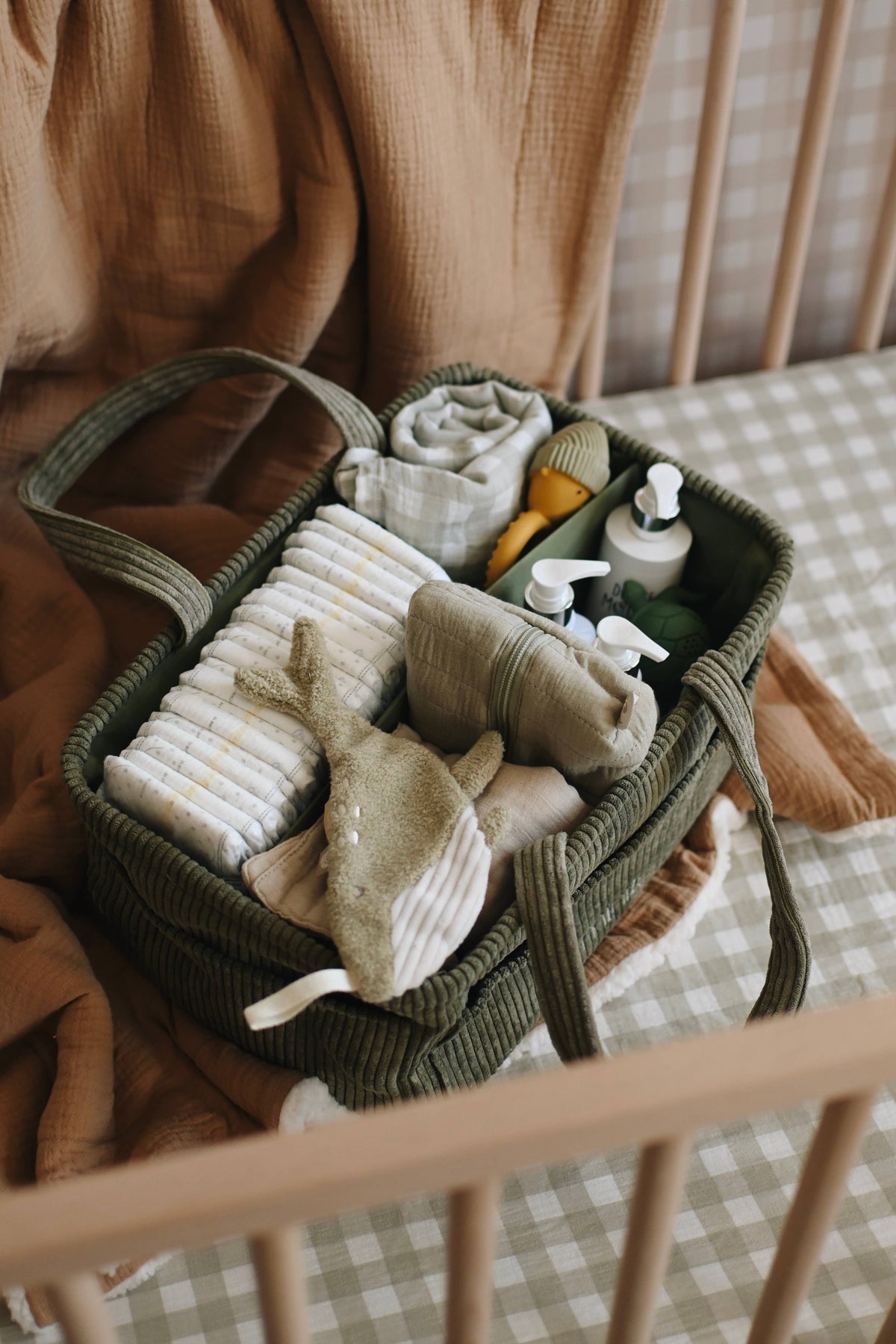 NR MINIKA DIAPER CADDY | SAGE