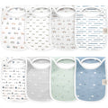 NR KEABABIES 8-PACK HALLO DROOL BIBS | VESSELS