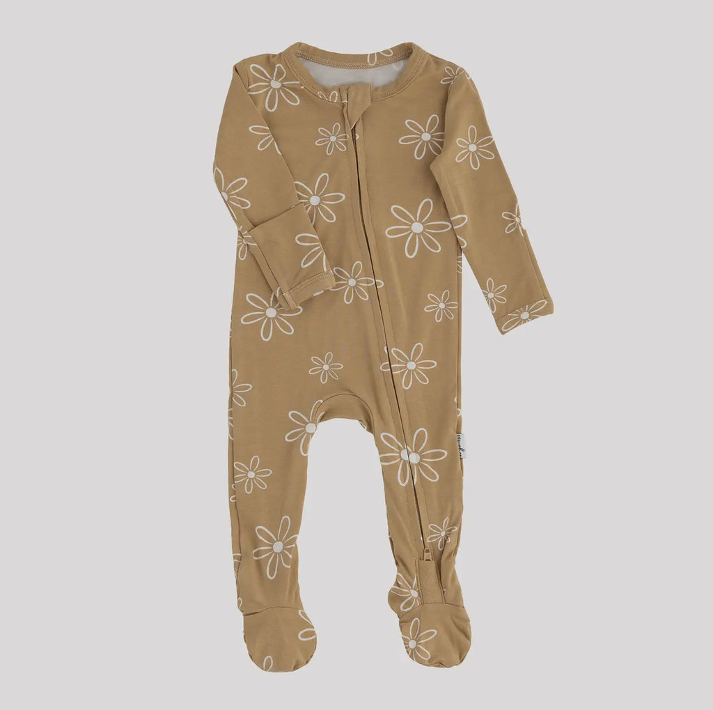 NR PIP + PHEE BAMBOO FOOTED SLEEPER | CAFE FLORAL LE