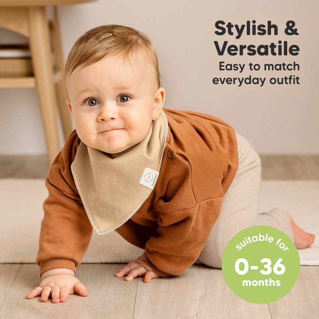 NR KEABABIES BABY BANDANA BIBS | 8-PACK | MUTED PASTEL