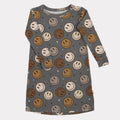 NR PIP + PHEE BAMBOO DRESS | BROWN SMILEYS LE