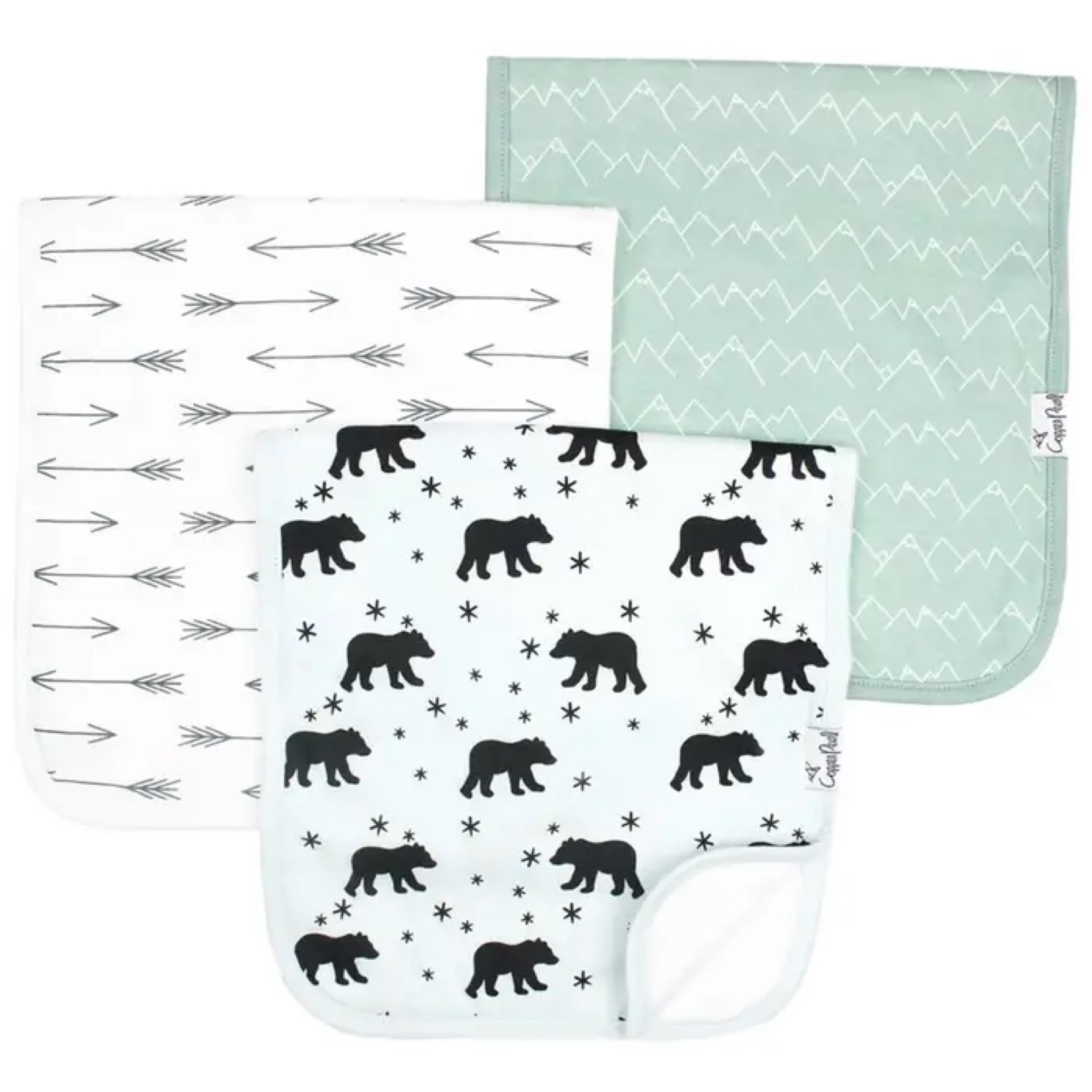 NR COPPER PEARL BURP CLOTH SET | ARCHER
