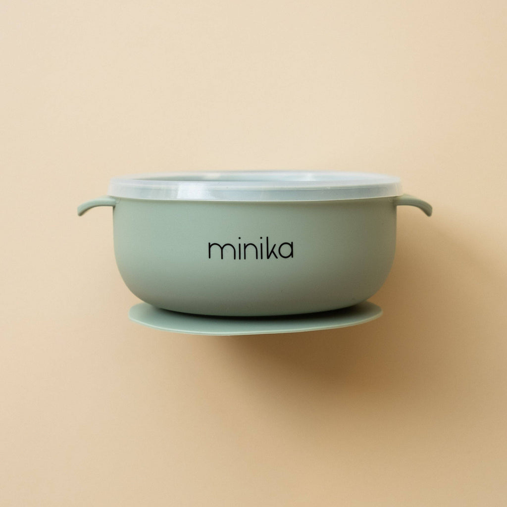 NR MINIKA SILICONE BOWL + LID | SAGE