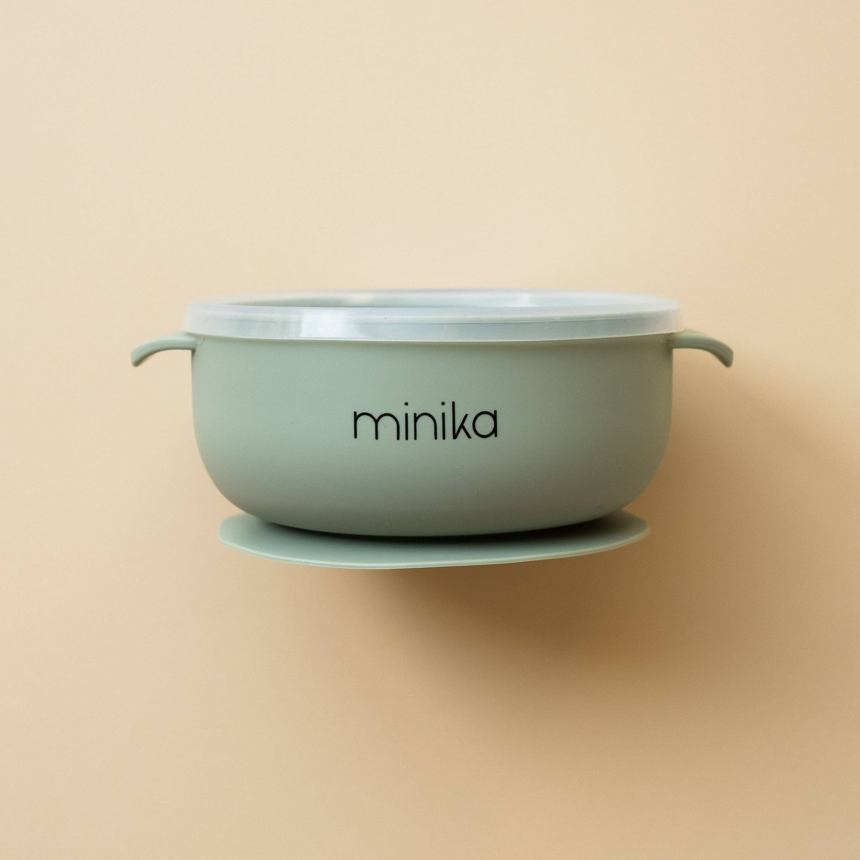 NR MINIKA SILICONE BOWL + LID | SAGE