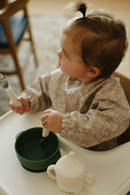 NR MINIKA LONG SLEEVE BIB | FLOWERS
