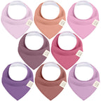 NR KEABABIES BABY BANDANA BIBS | 8-PACK | LILAC