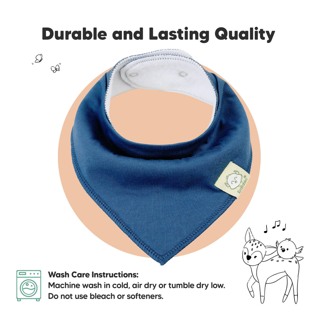 NR KEABABIES BABY BANDANA BIBS | 8-PACK | HUNTER