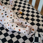 NR PIP + PHEE BAMBOO FOOTED SLEEPER | CARAMEL SMILEYS