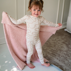 NR PIP PHEE TODDLER PLUSH BLANKET | PINK CHECK